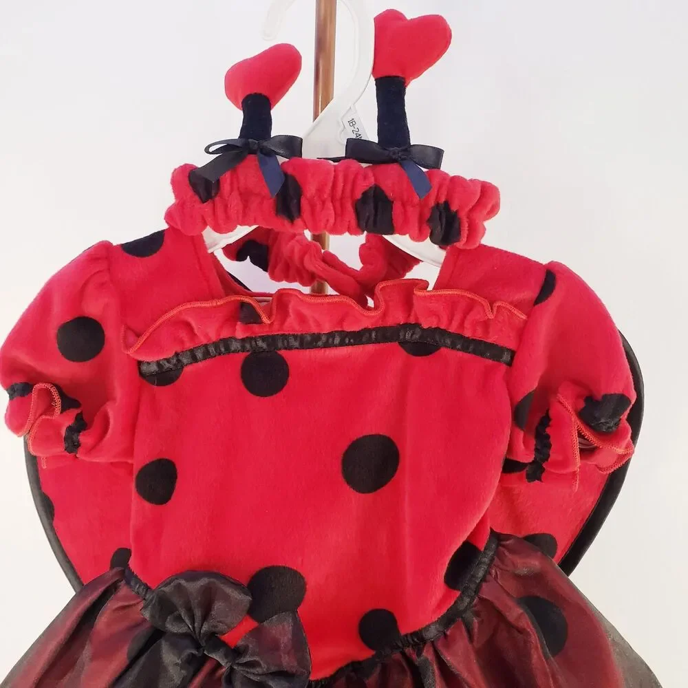 Koala Kids Lady Bug Infant Baby Halloween Costume Dress Headband 18-24 Months